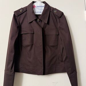 Michael Kors Dark Brown Utility Jacket